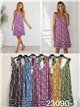 Vestido estampado de tirantes detalle botones