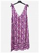 Vestido estampado de tirantes detalle botones