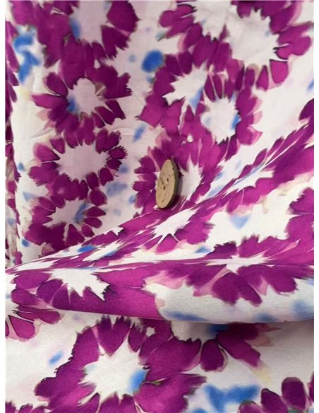 Vestido estampado de tirantes detalle botones