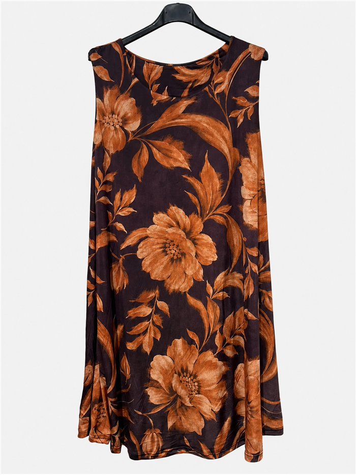 Vestido corto lycra estampado floral