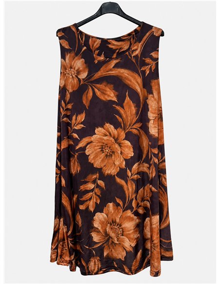Vestido corto lycra estampado floral