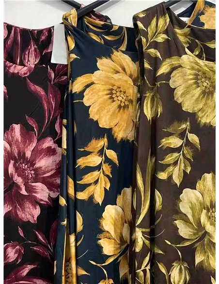 Vestido corto lycra estampado floral