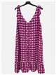 Vestido estampado de tirantes detalle botones