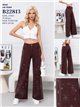 Jeans wide leg strass estrellas