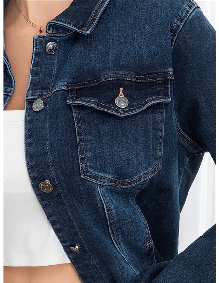 Chaqueta vaquera básica talla grande