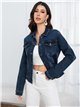 Chaqueta vaquera básica talla grande