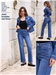 Jeans flores bordadas
