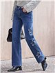 Jeans rectos estrellas con tachas