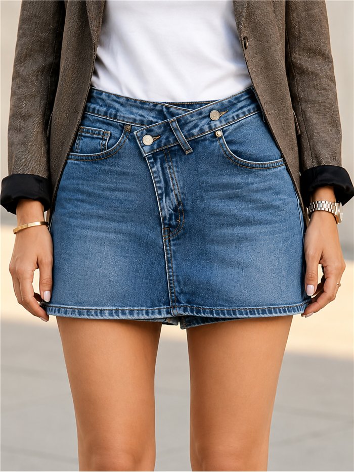 Short vaquero cruzado