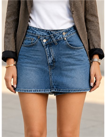 Short vaquero cruzado