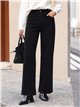 Jeans wide leg negro