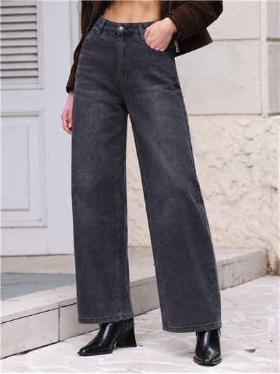 Jeans balloon gris oscuro