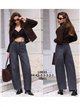 Jeans balloon gris oscuro
