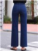 Jeans flare de raya fina