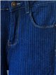 Jeans flare de raya fina