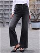 Jeans wide leg lavado gris