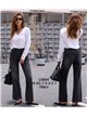 Jeans wide leg lavado gris