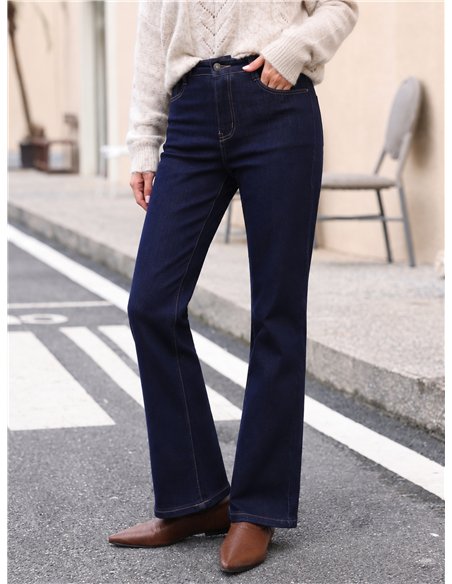 Jeans rectos denim oscuro