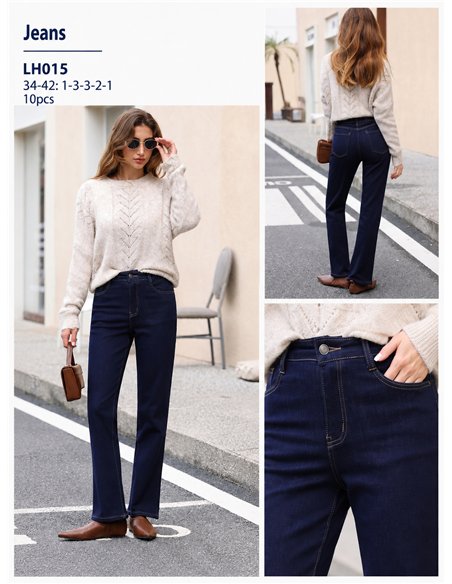 Jeans rectos denim oscuro