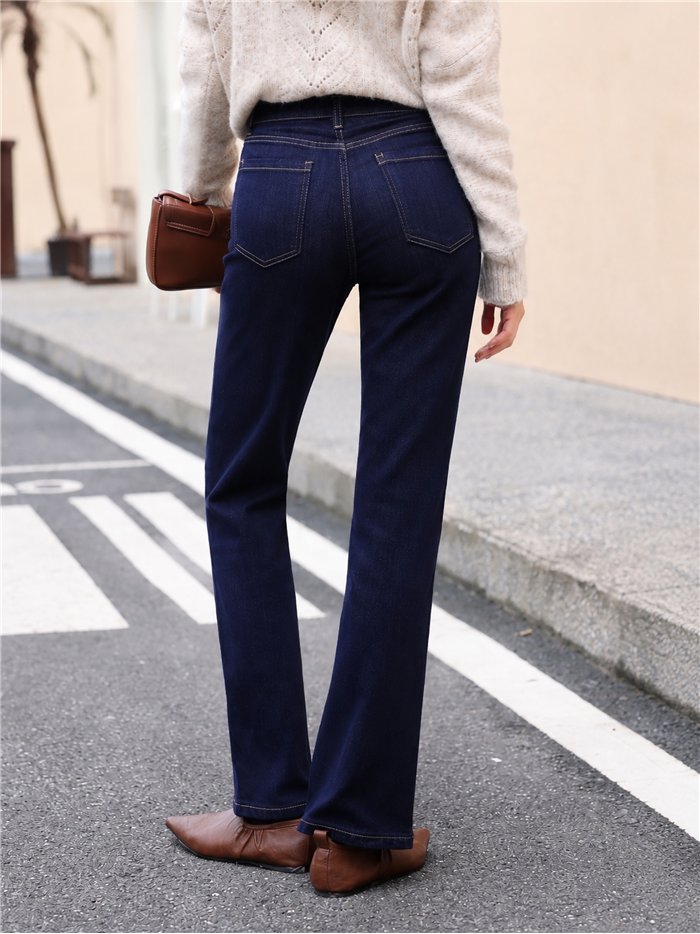 Jeans rectos denim oscuro