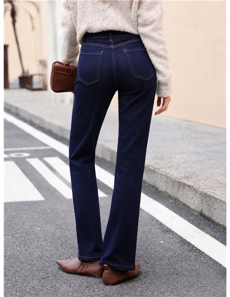 Jeans rectos denim oscuro