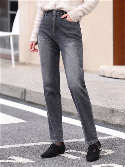 Jeans skinny lavado gris