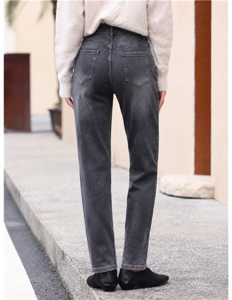Jeans skinny lavado gris