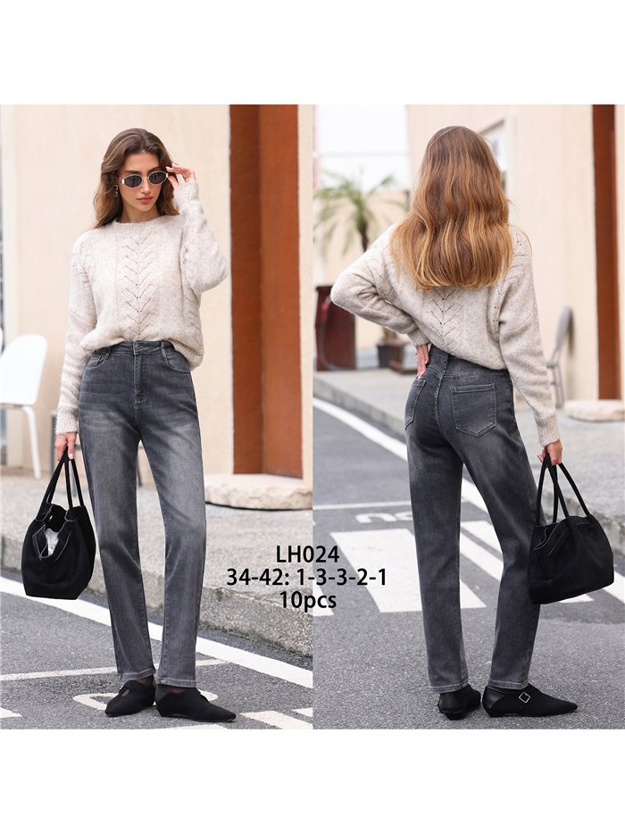 Jeans skinny lavado gris