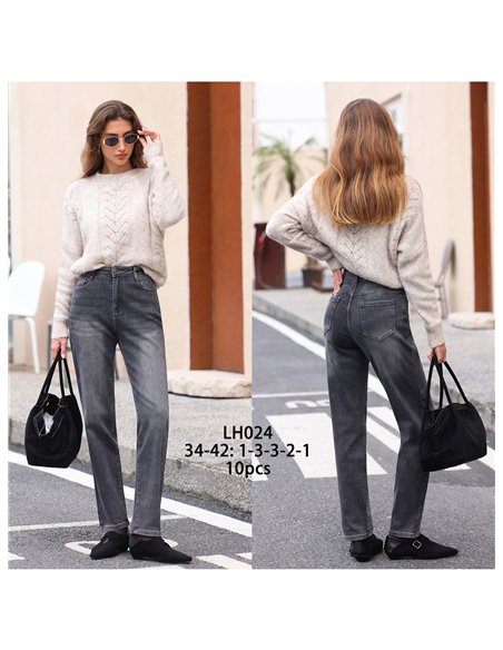 Jeans skinny lavado gris