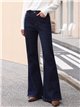 Jeans flare denim oscuro