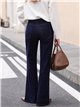 Jeans flare denim oscuro