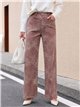 Jeans wide leg estampado animal