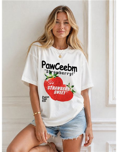Camiseta oversize con fresa