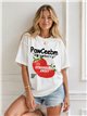 Camiseta oversize con fresa