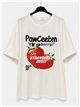 Camiseta oversize con fresa