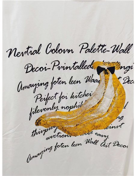 Camiseta oversize con banana