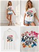 Camiseta oversize love Paris