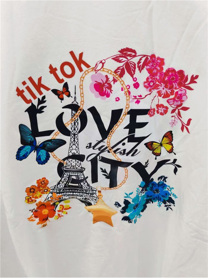 Camiseta oversize love Paris