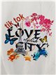 Camiseta oversize love Paris