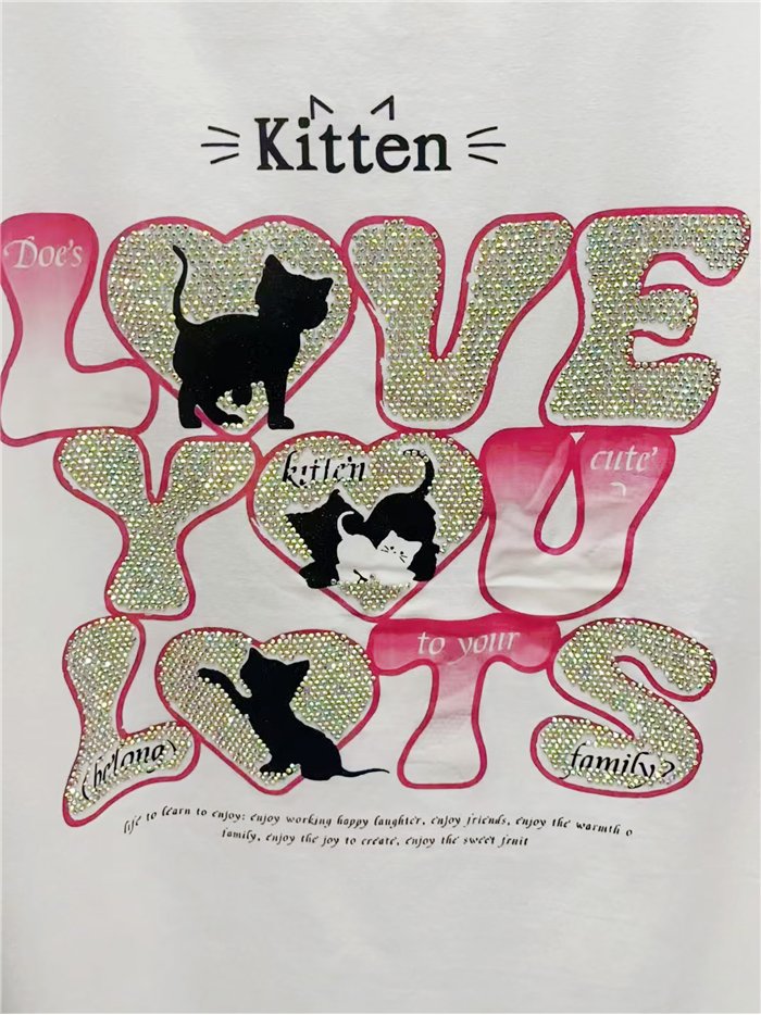 Camiseta maxi gatitos love
