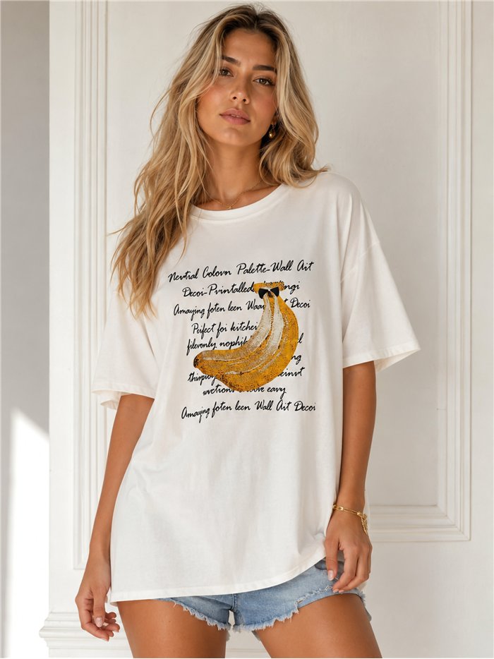 Camiseta maxi banana script