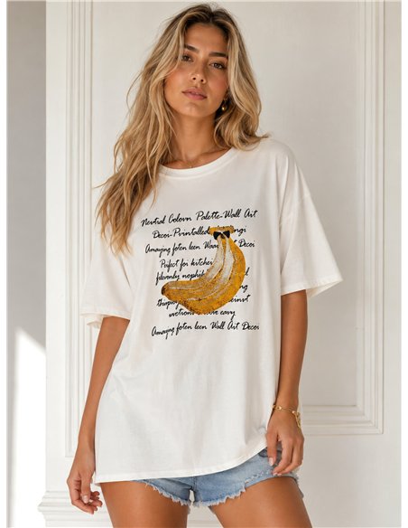 Camiseta maxi banana script