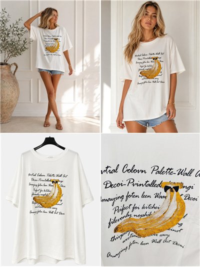 Camiseta maxi banana script 2