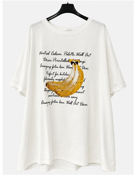Camiseta maxi banana script