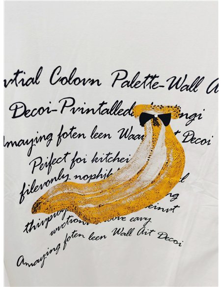 Camiseta maxi banana script