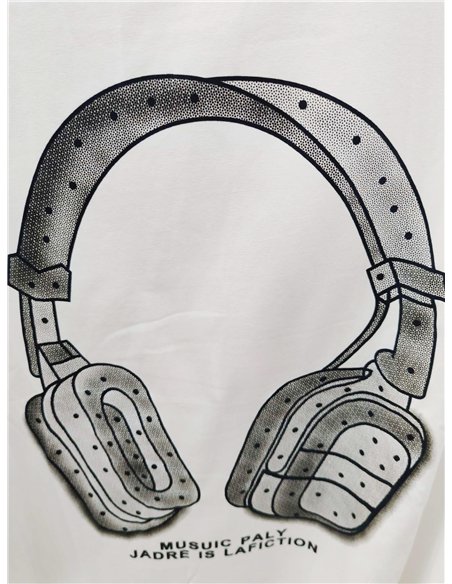 Camiseta maxi auriculares topitos