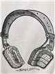 Camiseta maxi auriculares topitos