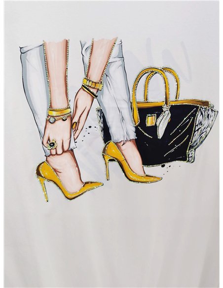 Vestido midi ilustración moda