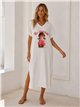 Vestido midi chica pop rosa