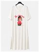 Vestido midi chica pop rosa